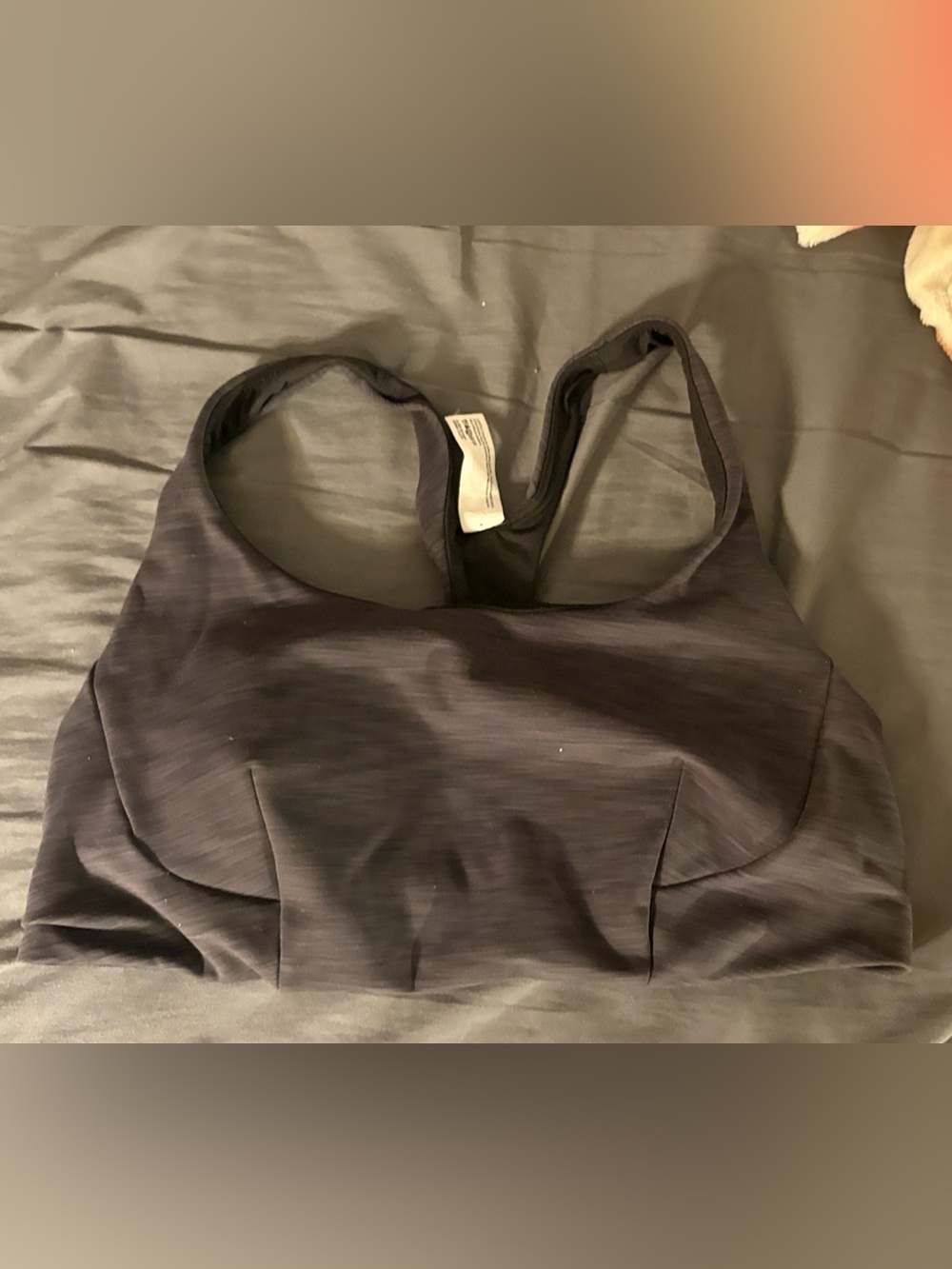 Lululemon Wunder train bra Heathered graphite grey